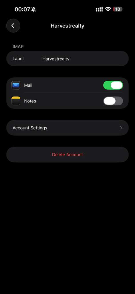 Step 10: Account Settings