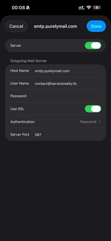 Step 13: Verify SMTP Settings