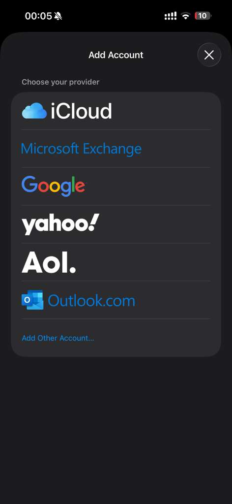 Step 6: Add Other Account