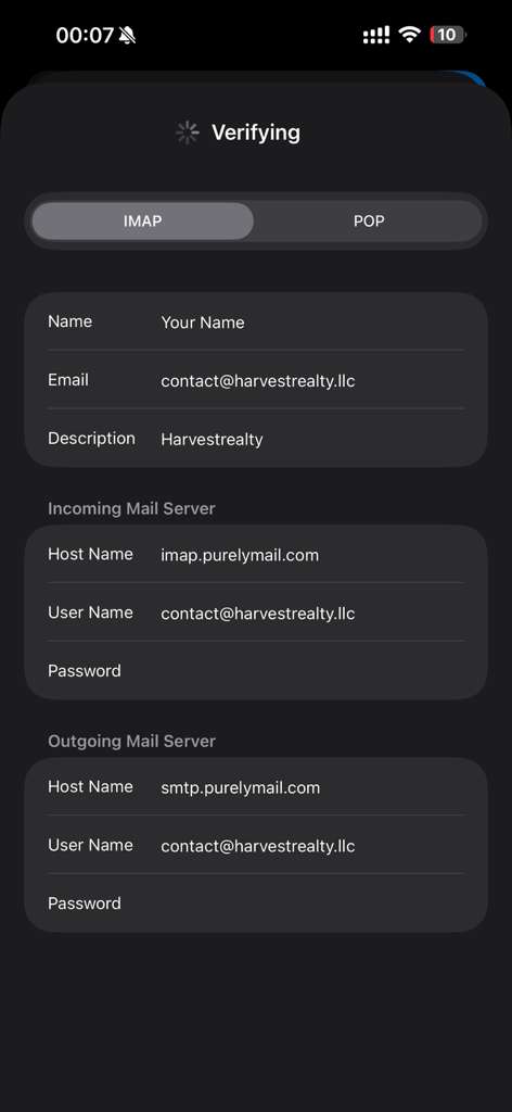 Step 7: Server Settings